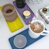 Heat Resistant Dishwasher Mat Non-slip Tea Cup Mat Tableware Silicone Dish Drying Mat  Kitchen