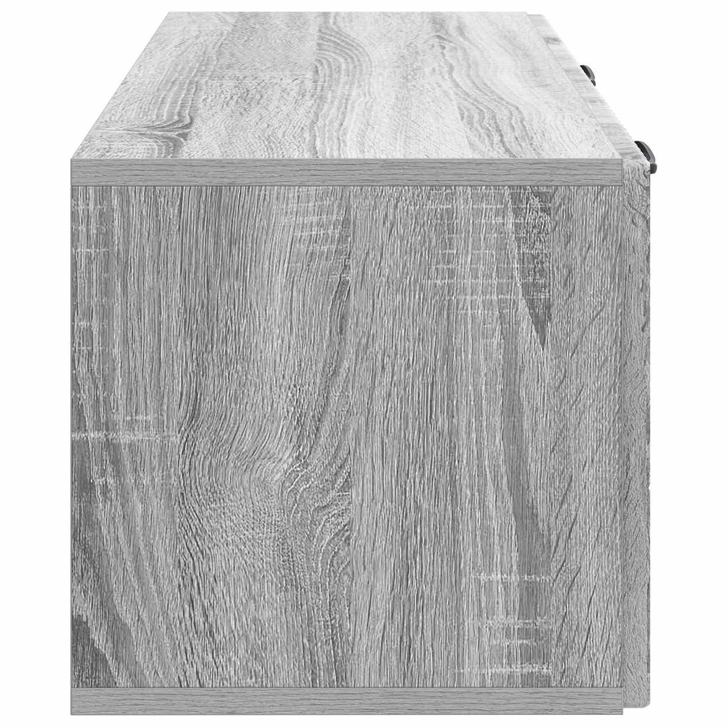 Wall Mounted TV Cabinet Grey Sonoma 78.5 x 31 x 30 cm