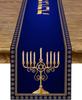 Hanukkah Linen Table Runner Party Table Decor Menorah Star of David Chanukah Jewish Dining Table Runners Hanukkah Decorations