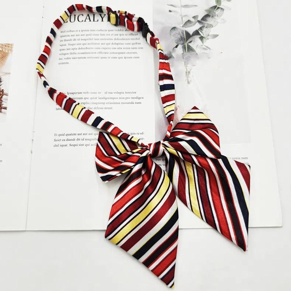 Elegant Rubber String Necktie Vintage Bowknot Necktie Korean Style Ribbon Bow Tie  Unisex