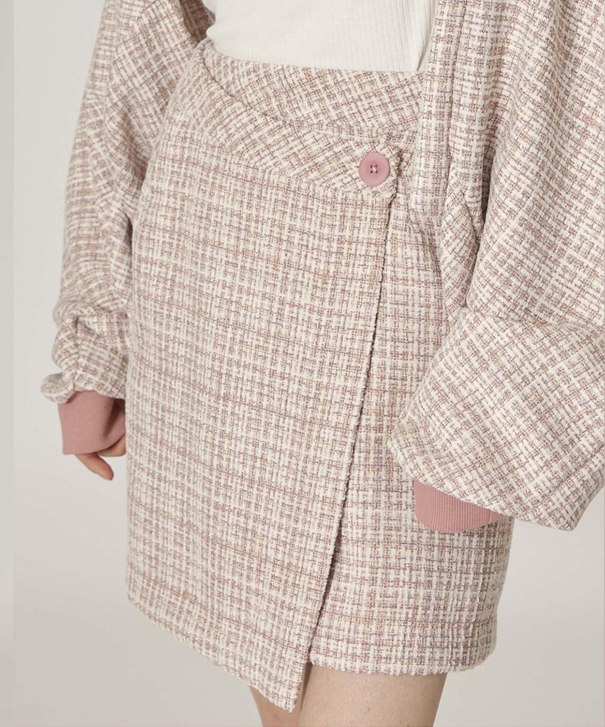 Mualeumoa Blossom Tweed Skirt - Pink