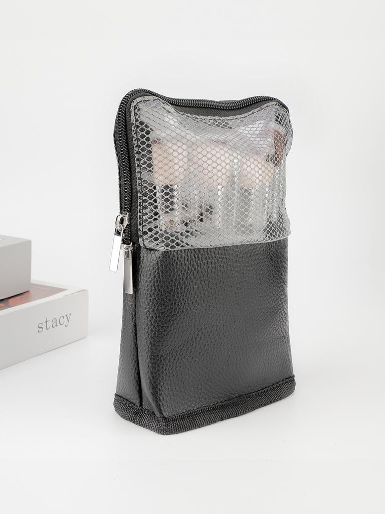 Single Small Vertical Makeup Brush Storage Bag Carrying Advanced Large Capacity Dustproof Makeup Brush Organizer Outdoor