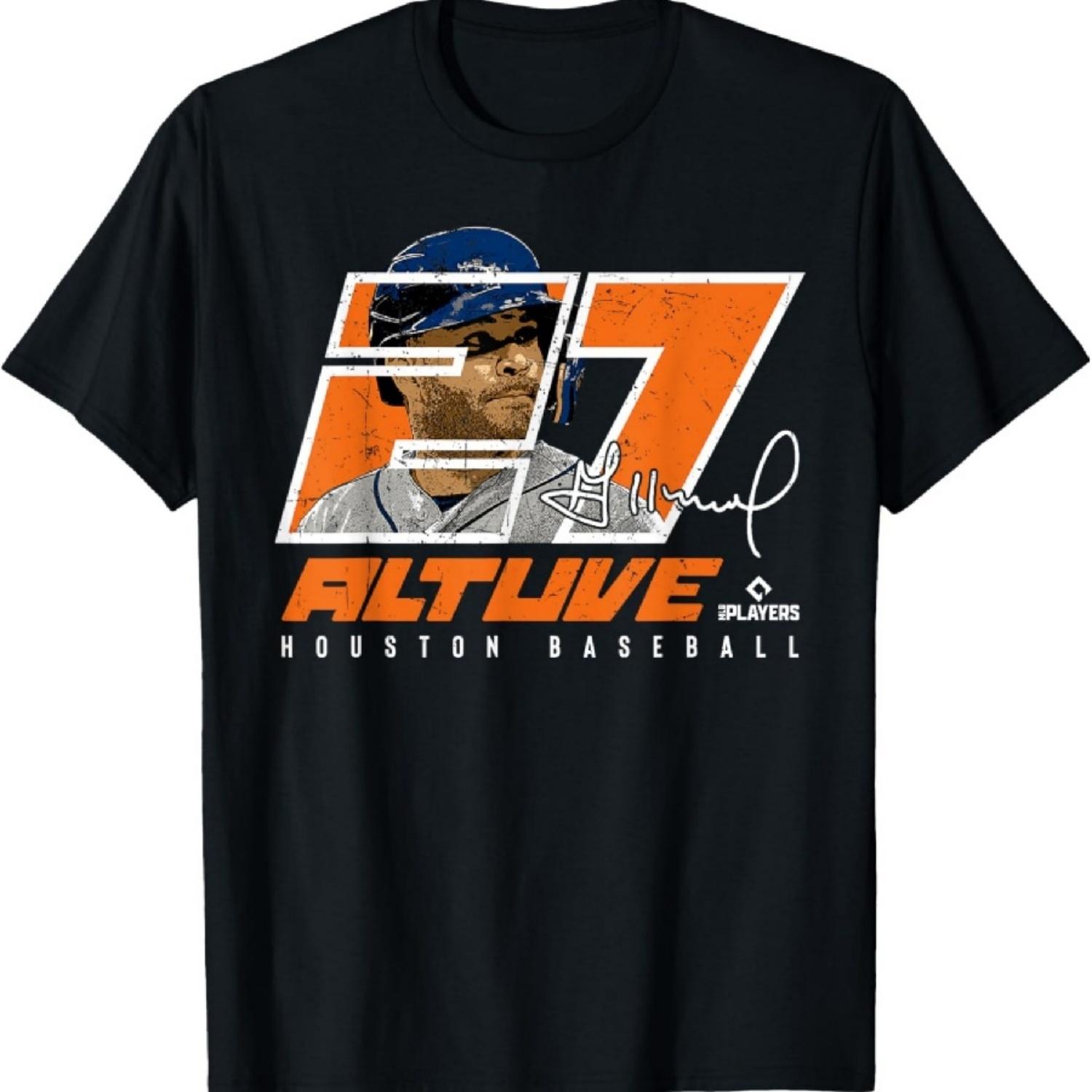 Silhouette Jose Altuve Houston MLBPA T-Shirt XXXXXL чёрный
