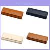 Leather Eyewear Case Travel Storage Organizer With Keychain For Men Women Children
