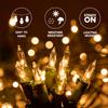 JOYFY 2 Pack of 100/150 Christmas Net Lights for Bushes Warm White Christmas Lights Outdoor Mesh Lights for Xmas Tree