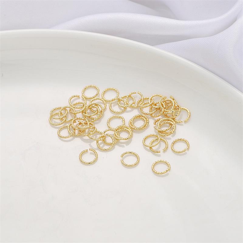 Anillo Twist Relleno de Oro de 14K para Fabricación de Joyería - Espaciador de Diseño Roscado Cerrado/Abierto