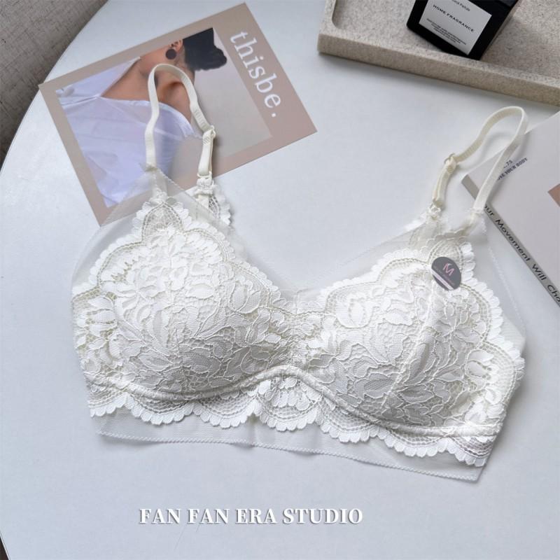 2026 Lace Backless Bralette Women No Underwire Triangle Thin Cup Sexy Bra