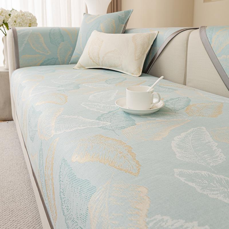 

Летняя прохладная подушка для дивана из ледяного шелка. Летняя усовершенствованная нескользящая летняя подушка для коврика. Простой и легкий роскошный моющийся чехол. 70-70