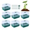 7pcs Seedling Starter Trays Set 84 Seedling Grids Propagation Trays With Humidity Dome Seedling Propagation Cells With Cover