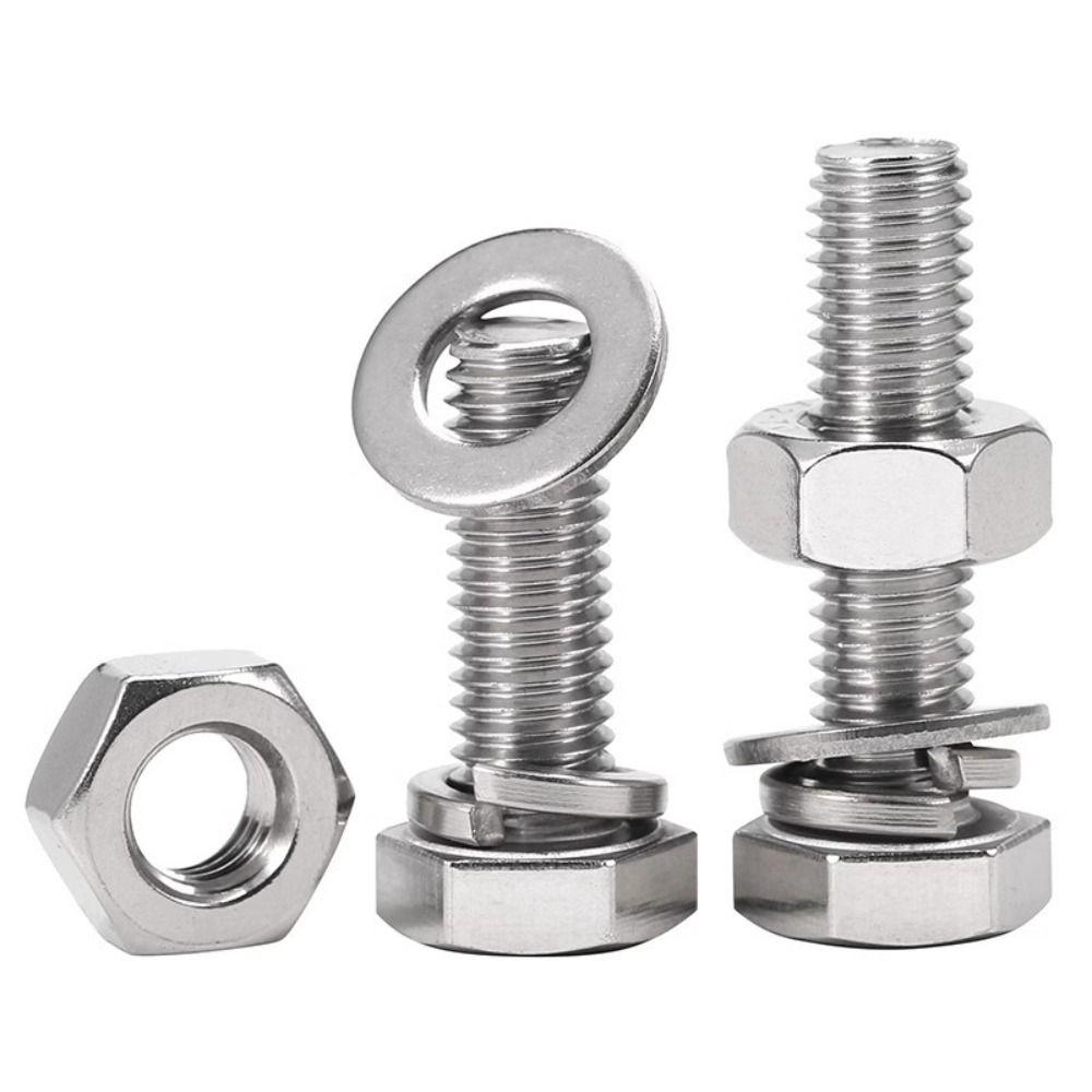 Spring Nut Hex Bolt Round Head Carriage Screw Truss Head 304 Stainless Steel Screw  Metal Working