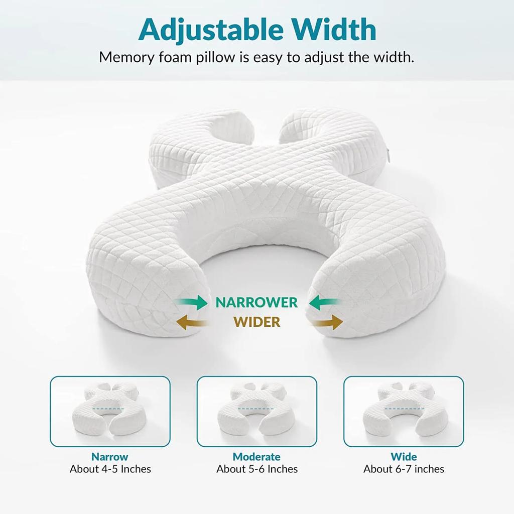 Memory Foam Face Relaxed Wrinkle Prevention Anti Aging Anti Wrinkle Beauty Bed Pillow