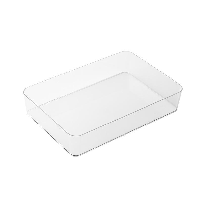 Clear Plastic Desktop Drawer Organizer for Kitchen & Office Supplies