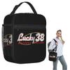 Lucky 38 Logo Insulated Lunch Bag for Women Kids Portable Food Boxes Thermal Lunch Box Tote