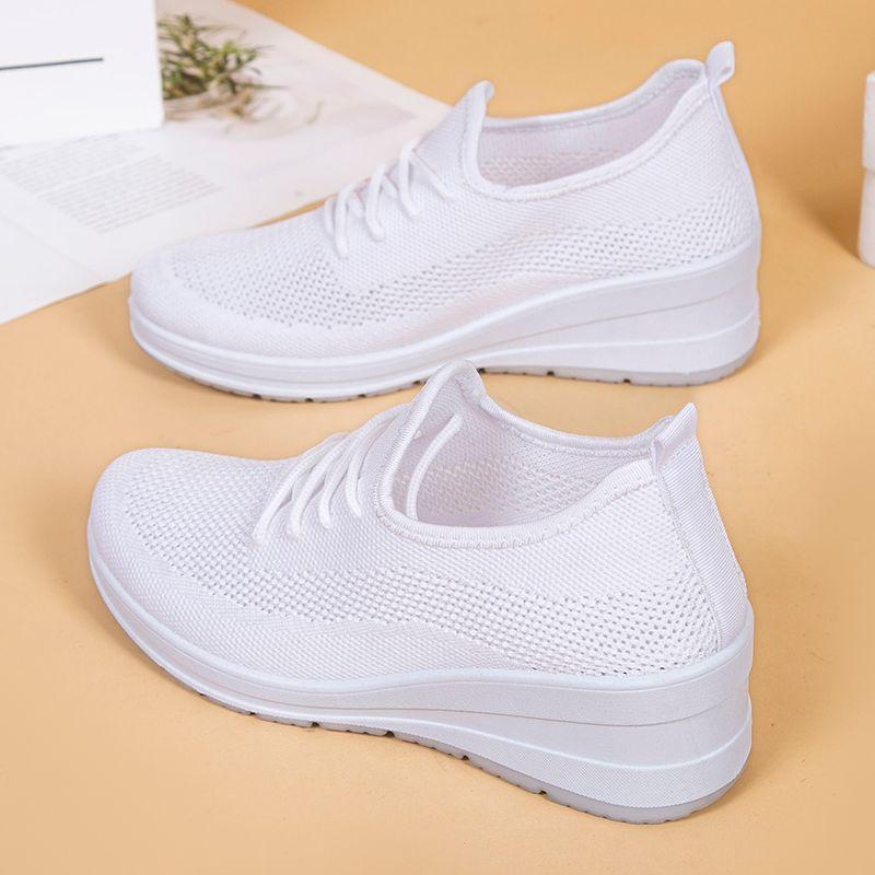 

Sneakers women s shoes 2024 spring and autumn summer new women s shoes casual running breathable mesh white shoes 35 белый