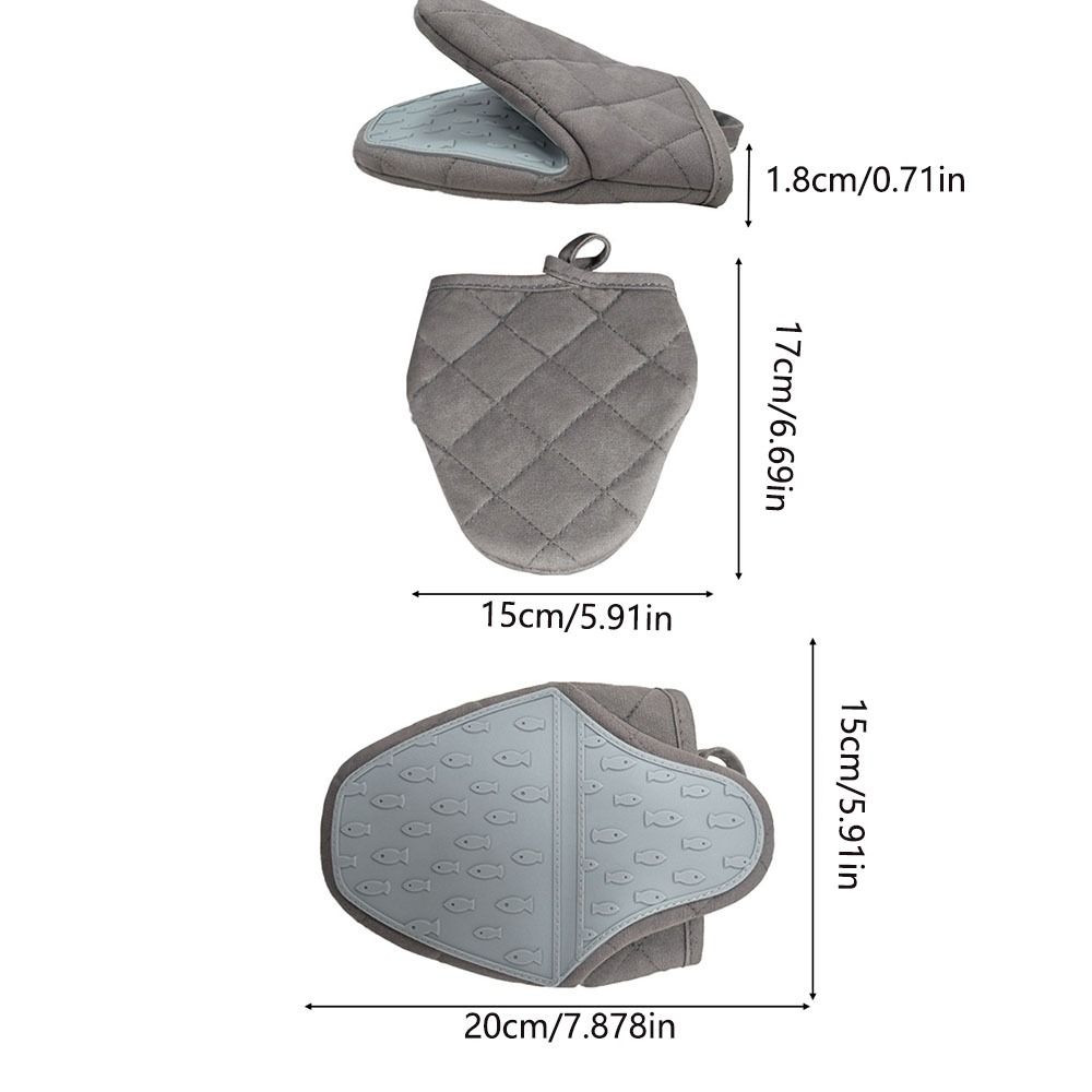 Fish Shaped Microwave Mitts Non-Slip Anti Scald Gloves Multi-purpose Hand Clip  Baking