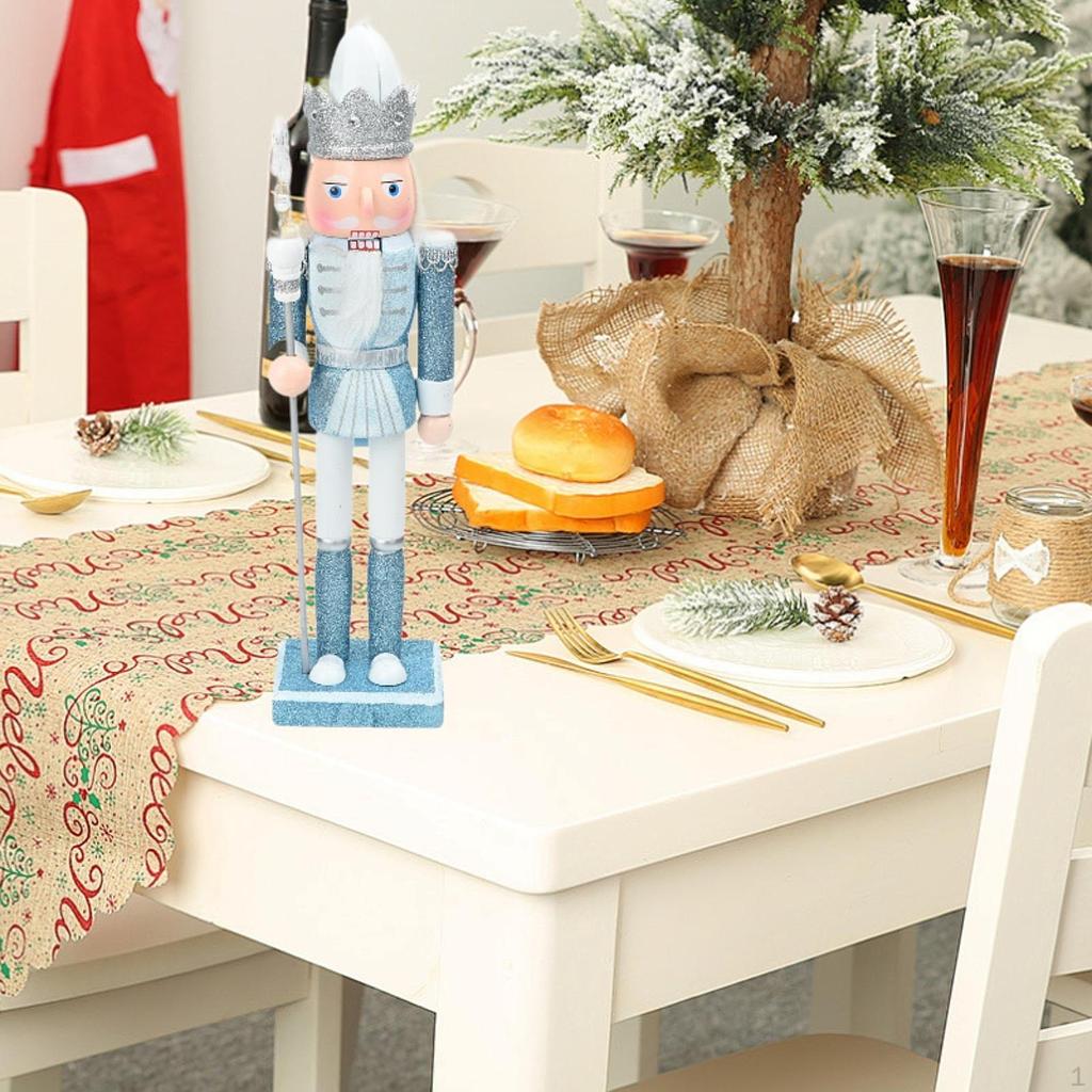 Christmas Nutcracker Figurine Decor Ornament Statue for Shelf