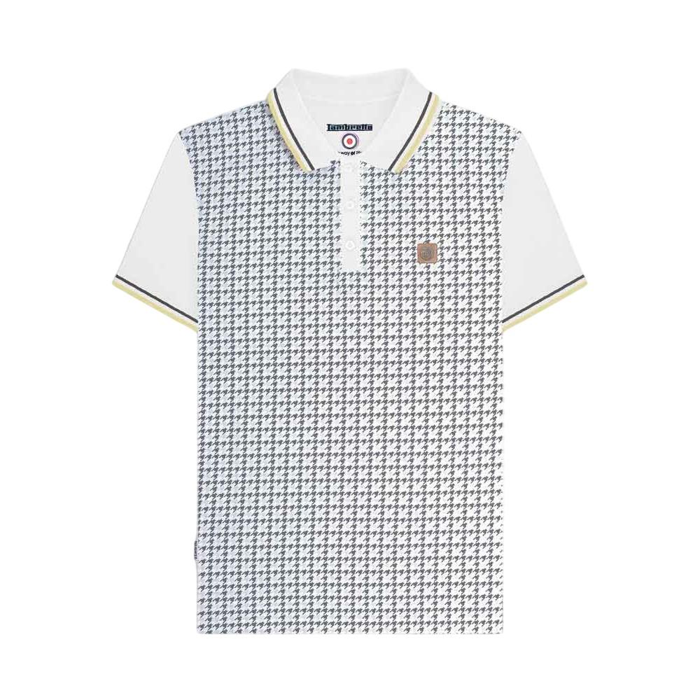 Lambretta Mens Houndstooth Polo Shirt