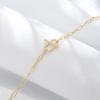 925 Sterling Silver Toggle Clasp Bracelet Gold Plated White CZ Geometric Chain Jewelry