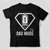 Super Dad 1% Battery Funny Fathers Day Gift for Dad Graphic Unisex T-shirt