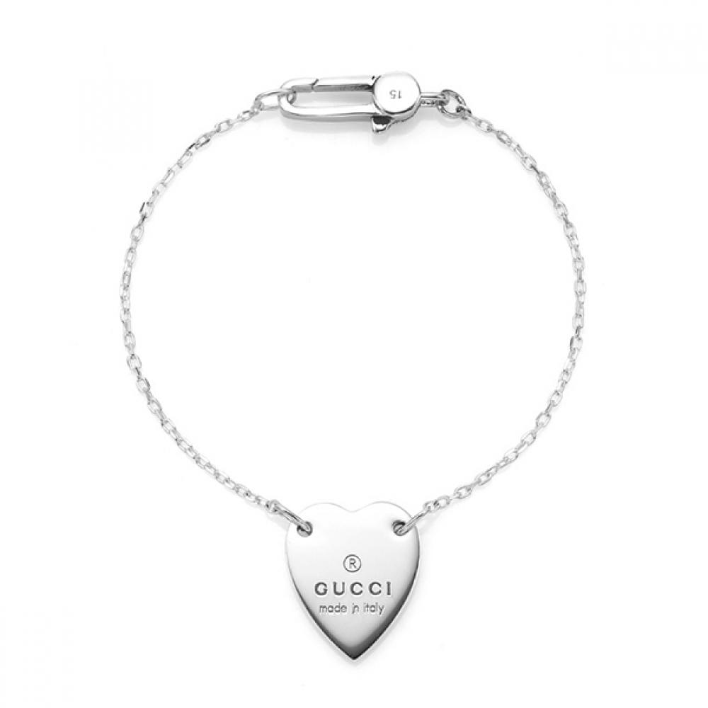 

Gucci Yba223513001 223513 J8400 8106 Trademark Heart Silver Bracelet YBA223513001 (21)