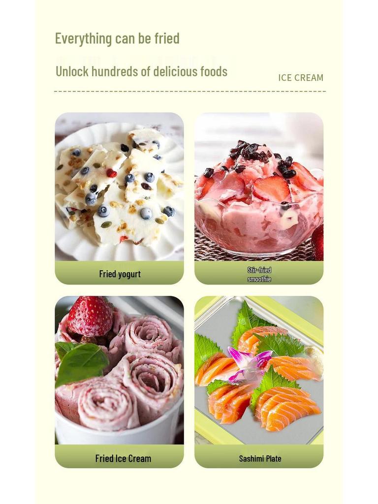 Homemade Ice Cream Roll Maker: No Plug Needed, Stainless Steel, Perfect for Kids and Adults
