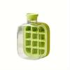 2 In 1 Ice Cube Maker Water Bottle , Touch Free Silicone Ice Trays, 12/18 Grids, Leak Proof, Easy Release for Home/Office/Trave