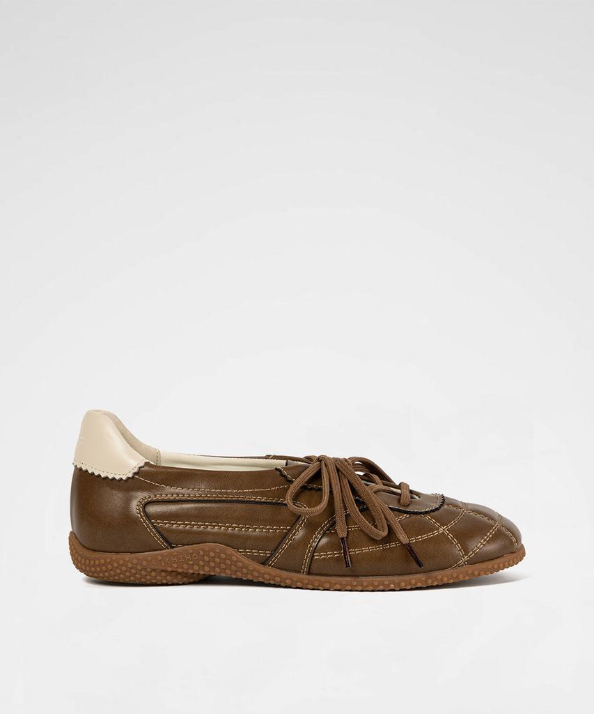 Khiho 3-Way Foldover Tongue Sneakers Brown