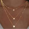 European and American jewelry star five-pointed star women's necklace simple collarbone