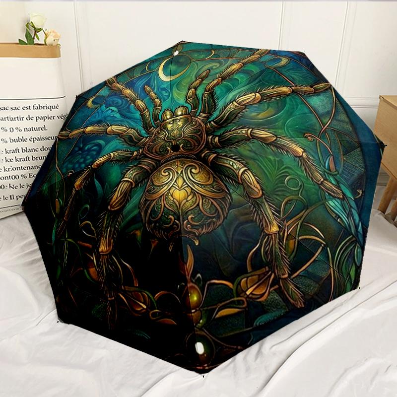 Fantasy Spider Artwork 8-Frame for Travel, camping, Casual Lightweight Portable Umbrella, Essential for every family Holidays Birthday Gift