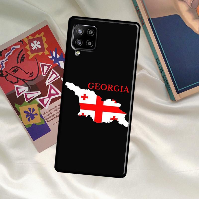 Georgia Grunge Flag Case For Samsung Galaxy A52 A32 A12 A33 A06 A16 A26 A36 A56 A15 A53 A13 A34 A54 A14 A35 A55