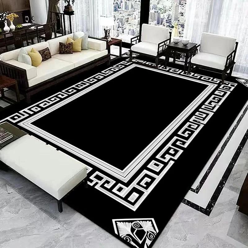 Nordic Light Luxury Carpet Living Room Sofa Bedroom Rugs Modern Simple Style Big Size Non-slip Washable Floor Mats Home Decor
