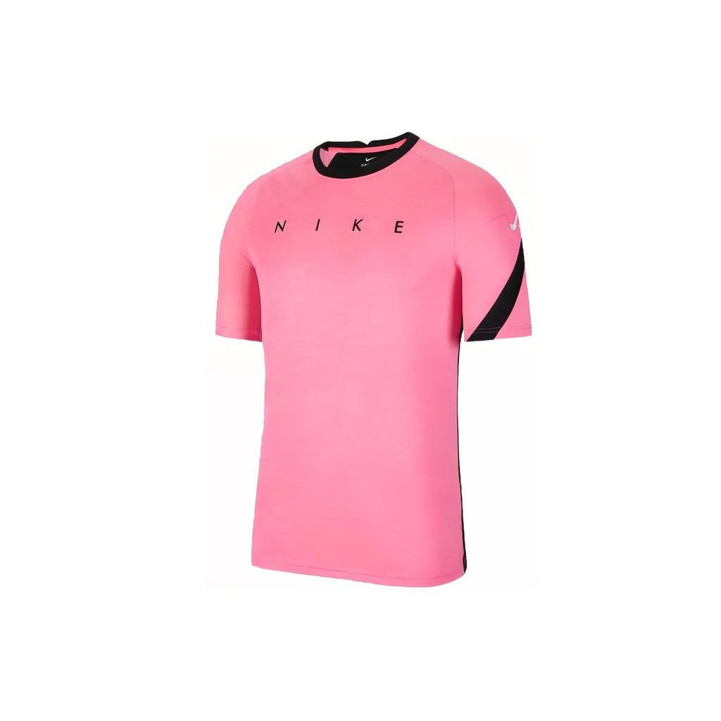 Nike Dri-Fit Academy Graphic Print Short Sleeve T-Shirt Men Tops Transparent-Pink CK5538-677