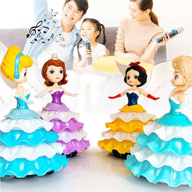 Princess Electric Elsa Light Music Dancing Robot Toy Girls  Interaction Parental