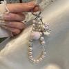 New Fashion Pink Hairball KT Cat Beaded Mobile Phone Pendant Fashion Sweet Girl Heart Pearl Butterfly Bracelet