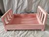 Newborn Photography Props Children's Wooden Bed  Baby Accessories Keepsakes Souvenirs Photos Studio Pictures for Infant Boy Girl