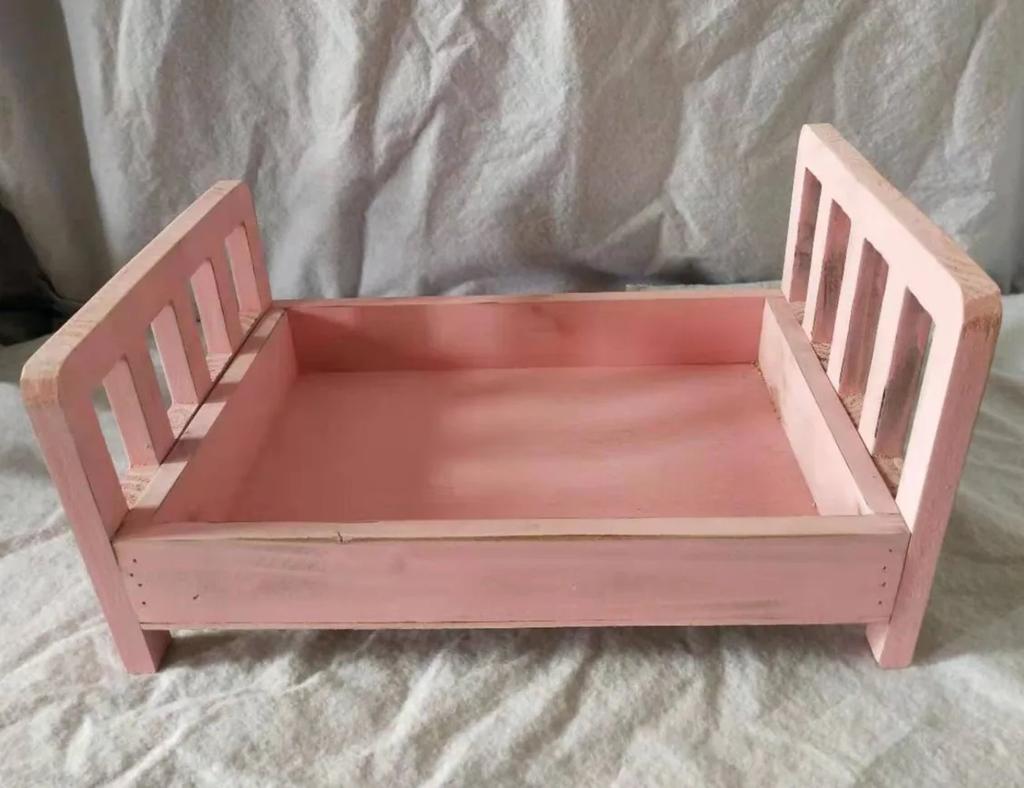 Newborn Photography Props Children's Wooden Bed Baby Accessories Keepsakes Souvenirs Photos Studio Pictures for Infant Boy Girl