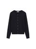 Polham Women'S Merino Cable Round Neck Cardigan_Phg4Ec2470