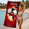 Customizable personalized beach towels Pucca themed designs.Suitable for the beach, yoga, sports;ideal as beach accessories