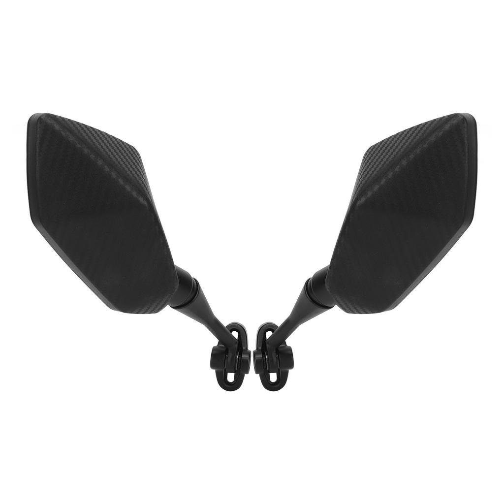 1 Pair Motorcycle Rearview Side Mirrors Carbon Fiber Style Replacement for HYOSUNG GT125R GT250R