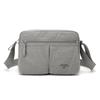 Solid Color Shoulder Bag Multi-compartment Crossbody Bag