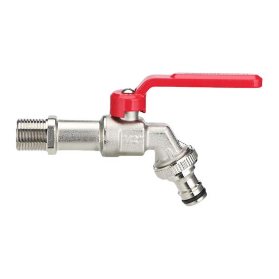 

Латунный кран для сада с двумя выходами, независимый регулирующий клапан, быстрая установка, герметичный адаптер для двухвыходного крана E