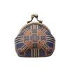 Anti-lost Kiss Lock Coin Purse Polyester Portable Brocade Mini Pouch Chinese Style Thickened Embroidered Small Pocket Ring