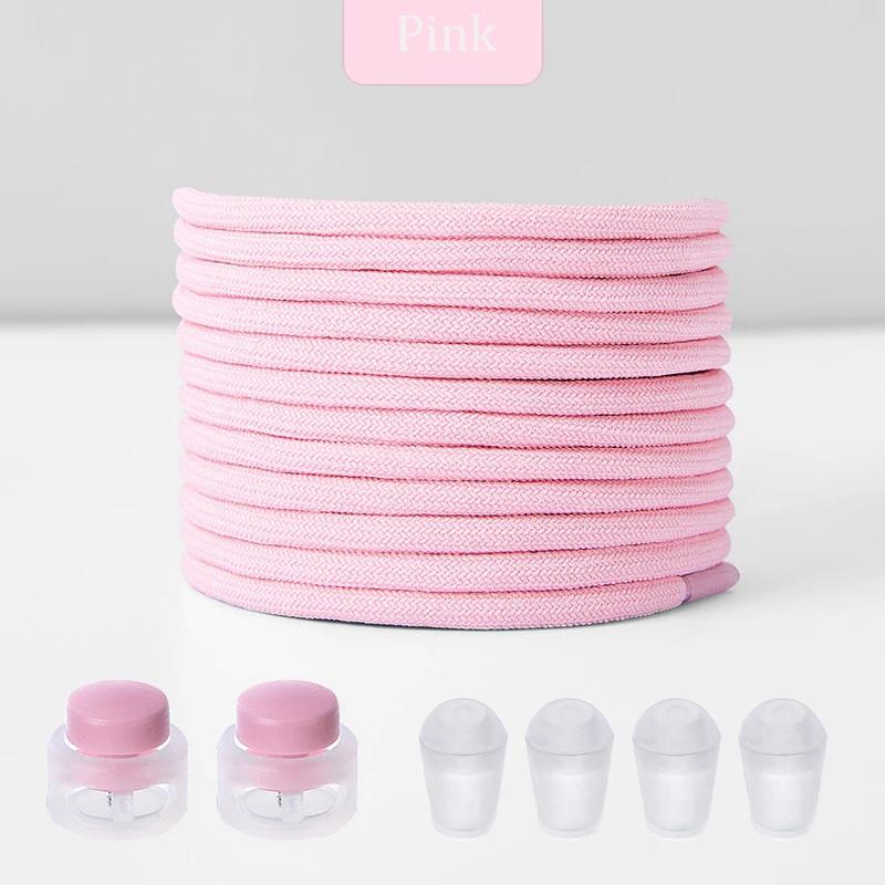 New No Tie Shoeaces Elastic Round Tieless Shoe Laces Sneakers Spring Lock Shoelace Quick Without Ties Shoes Lace for Kids Adult