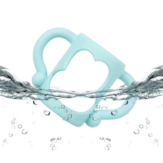 

Ручка для бутылочки-непроливайки, милые усы, удобная ручка, пищевой силикон, диаметр более 5 см, универсальный мягкий соломенный держатель для бутылочек с широким горлышком, детские товары