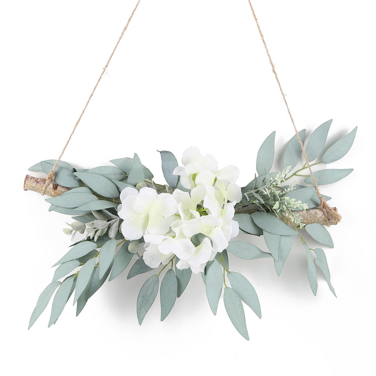 

Настенный декор пион гирлянда искусственный эвкалипт гортензия ветка подвесное кольцо для спальни гостиная детская комната настенный декор