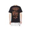 ONITSUKA TIGER Alphabet Animal Print Round Neck Short Sleeve T-Shirt Unisex Tops Black 2183B150-001