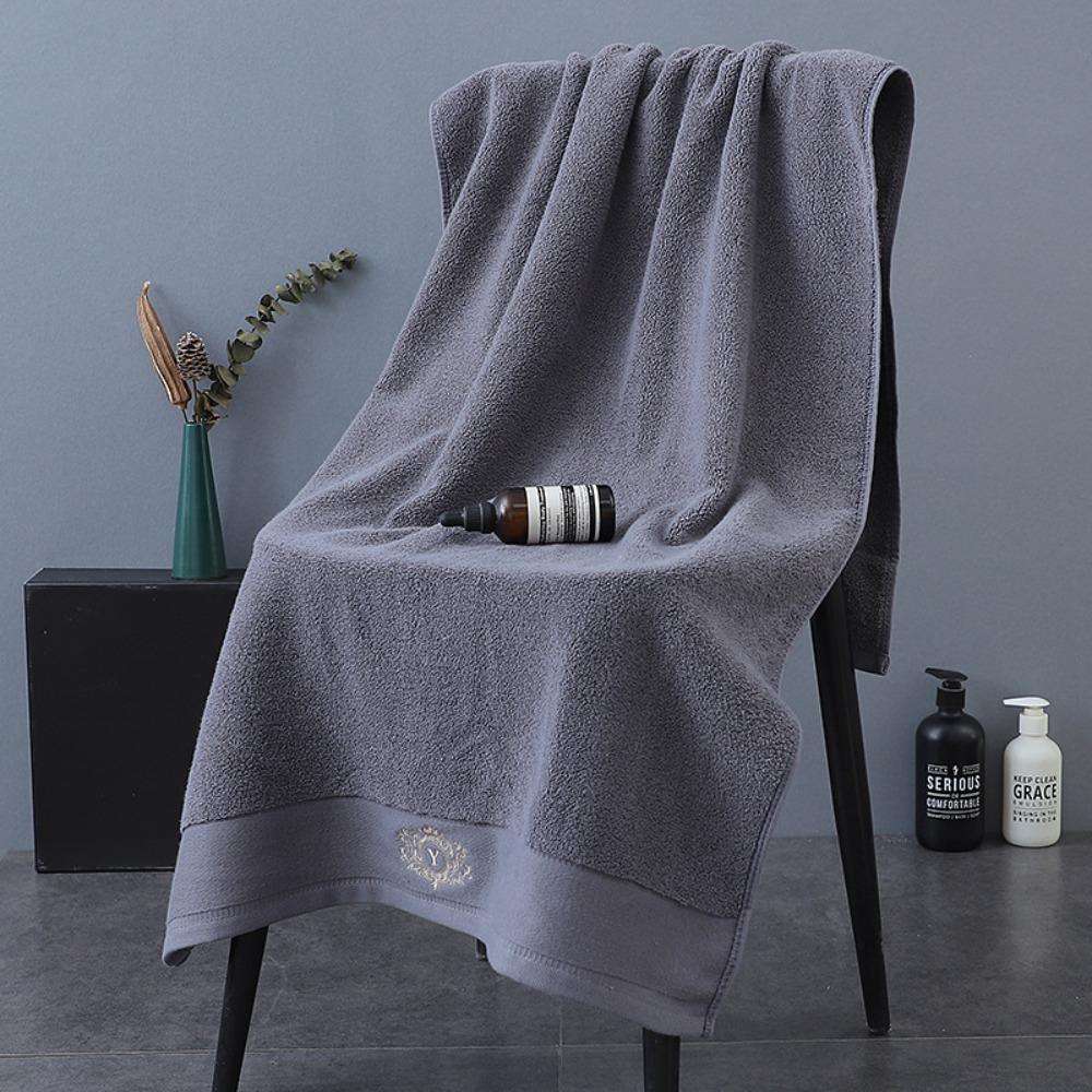 Spot large thickened cotton souvenir towel hotel men's sports face towel plain color broken gear water absorption
