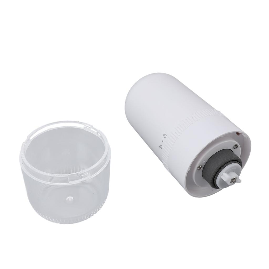 Electric Coffee Bean Grinder White USB Charging Cordless Adjustable Coarseness Multifunctional Coffe