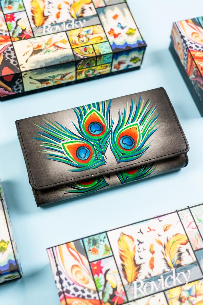 Women's leather wallet R-N22-ART-22-7125