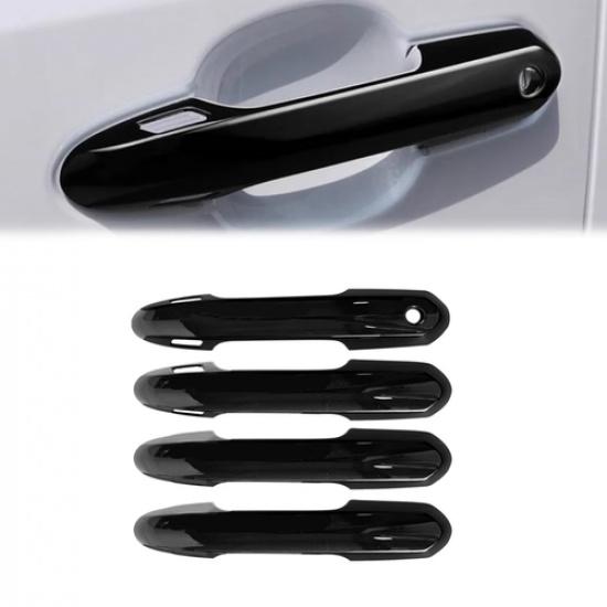 Bright black Front Door Handles Cover Trim 4pcs For Toyota RAV4 -2025